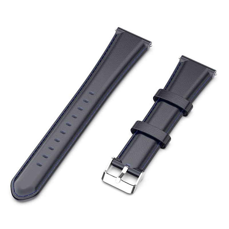 For Xiaomi Haylou Solar LS01  /  ID205  /  Willful SW021 Genuine Leather Watch Strap Quick Release Wrist Band Sports Watch 19mm Watchband Replacement
