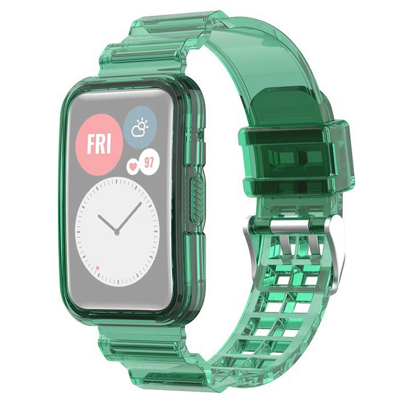 For Huawei Watch Fit 2 Sports Soft TPU Replacement Band Strap with Protective Case