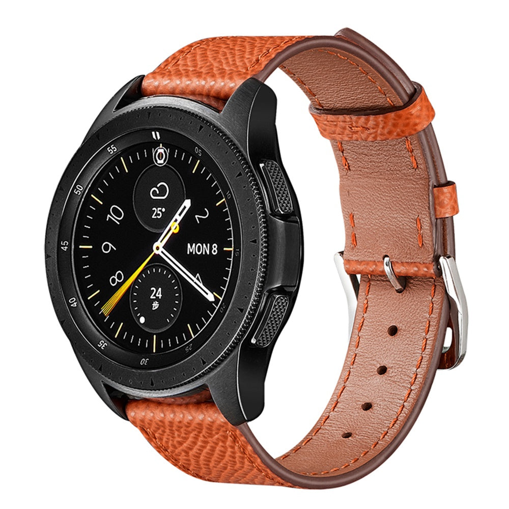 XIAOMI YOUPIN for Haylou LS02 / RS4 Plus LS11 20mm Watch Bands Replacement Strap Textured Genuine Leather Adjustable Wrist Strap