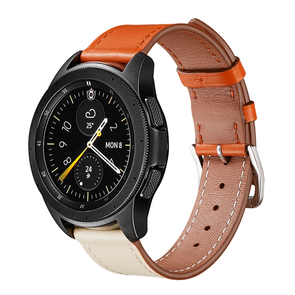 XIAOMI YOUPIN for Haylou LS02 / RS4 Plus LS11 20mm Watch Bands Replacement Strap Textured Genuine Leather Adjustable Wrist Strap