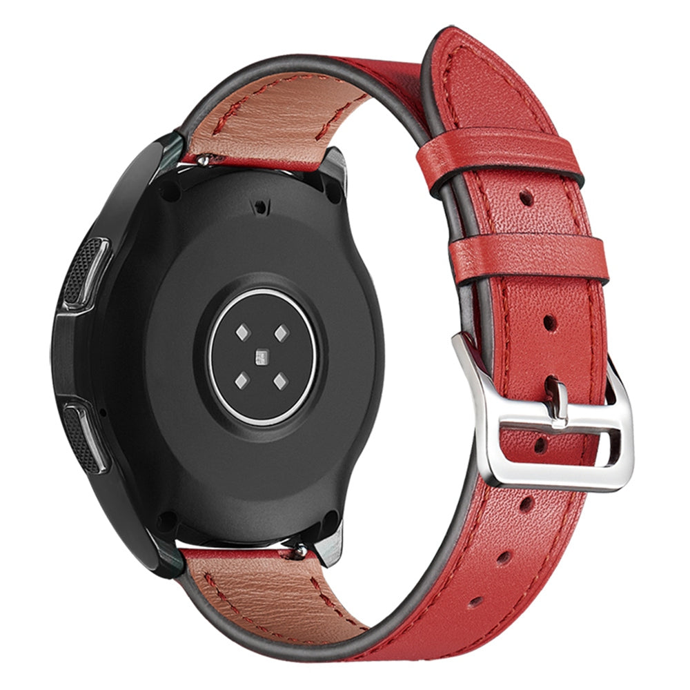 XIAOMI YOUPIN for Haylou LS02 / RS4 Plus LS11 20mm Watch Bands Replacement Strap Textured Genuine Leather Adjustable Wrist Strap