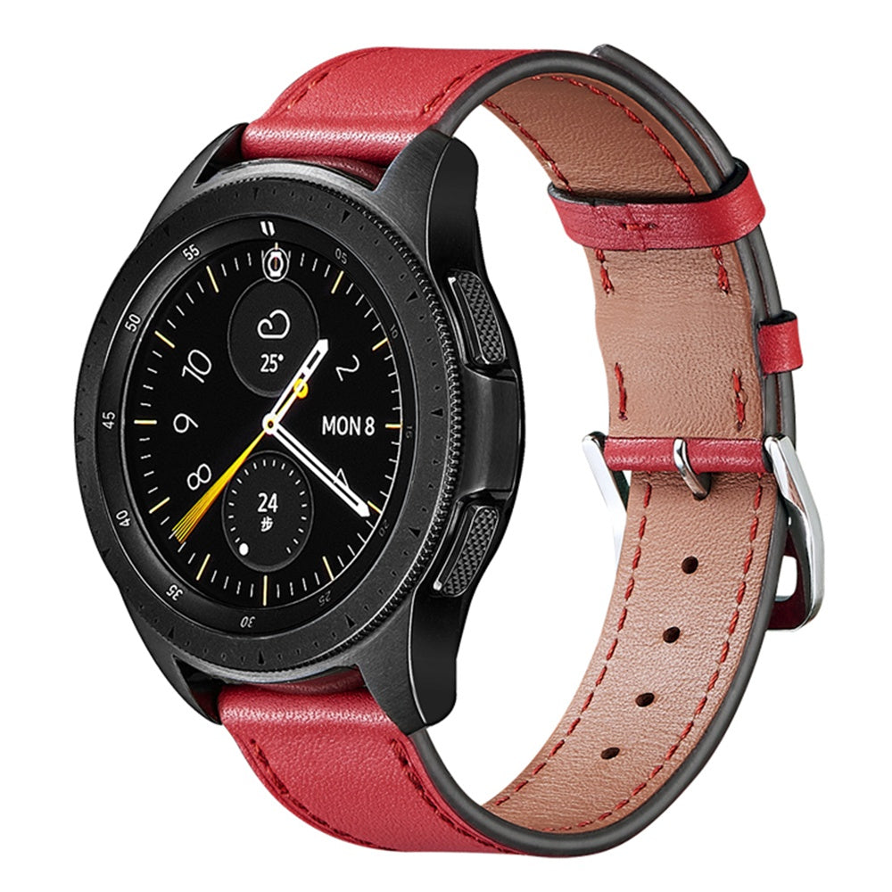 XIAOMI YOUPIN for Haylou LS02 / RS4 Plus LS11 20mm Watch Bands Replacement Strap Textured Genuine Leather Adjustable Wrist Strap