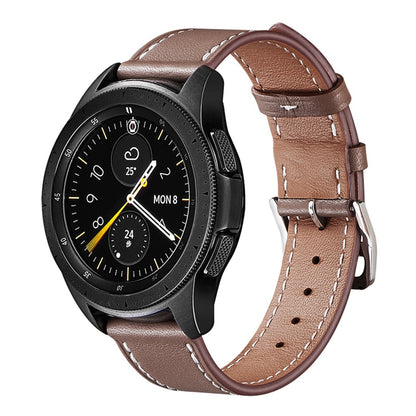 XIAOMI YOUPIN for Haylou LS02 / RS4 Plus LS11 20mm Watch Bands Replacement Strap Textured Genuine Leather Adjustable Wrist Strap