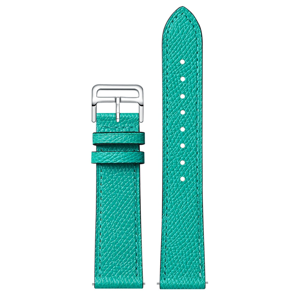 XIAOMI YOUPIN for Haylou LS02 / RS4 Plus LS11 20mm Watch Bands Replacement Strap Textured Genuine Leather Adjustable Wrist Strap