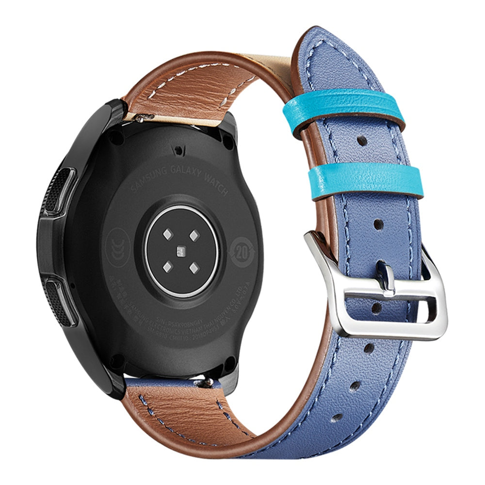 XIAOMI YOUPIN for Haylou LS02 / RS4 Plus LS11 20mm Watch Bands Replacement Strap Textured Genuine Leather Adjustable Wrist Strap