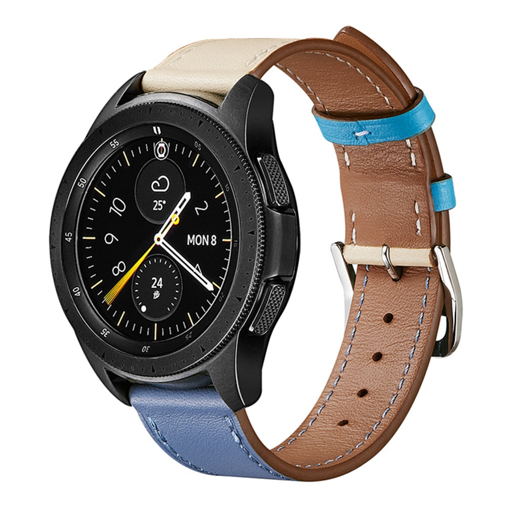 XIAOMI YOUPIN for Haylou LS02 / RS4 Plus LS11 20mm Watch Bands Replacement Strap Textured Genuine Leather Adjustable Wrist Strap