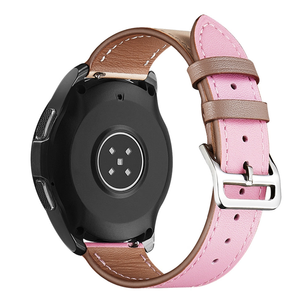 XIAOMI YOUPIN for Haylou LS02 / RS4 Plus LS11 20mm Watch Bands Replacement Strap Textured Genuine Leather Adjustable Wrist Strap
