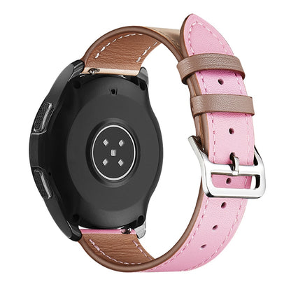 XIAOMI YOUPIN for Haylou LS02 / RS4 Plus LS11 20mm Watch Bands Replacement Strap Textured Genuine Leather Adjustable Wrist Strap