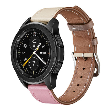 XIAOMI YOUPIN for Haylou LS02 / RS4 Plus LS11 20mm Watch Bands Replacement Strap Textured Genuine Leather Adjustable Wrist Strap