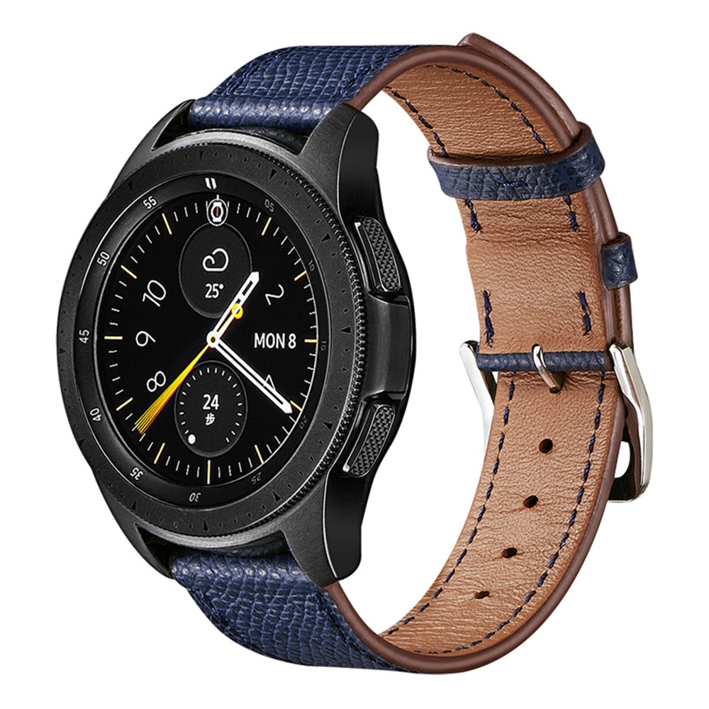 XIAOMI YOUPIN for Haylou LS02 / RS4 Plus LS11 20mm Watch Bands Replacement Strap Textured Genuine Leather Adjustable Wrist Strap