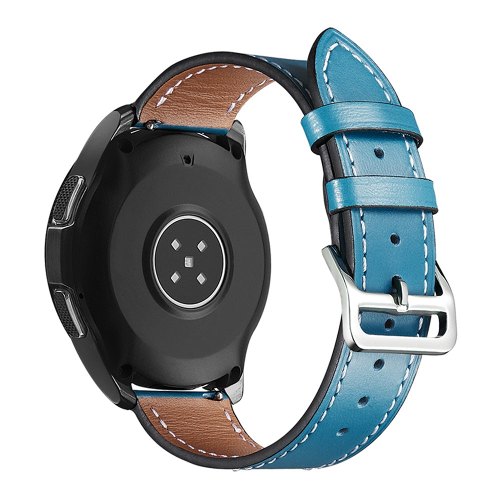 XIAOMI YOUPIN for Haylou LS02 / RS4 Plus LS11 20mm Watch Bands Replacement Strap Textured Genuine Leather Adjustable Wrist Strap
