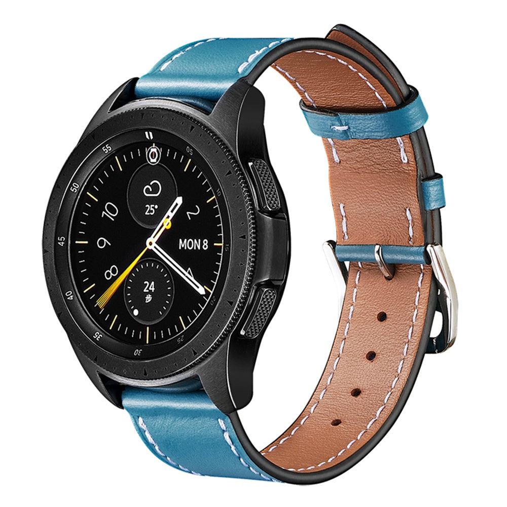 XIAOMI YOUPIN for Haylou LS02 / RS4 Plus LS11 20mm Watch Bands Replacement Strap Textured Genuine Leather Adjustable Wrist Strap