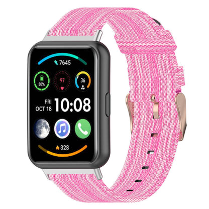 For Huawei Watch Fit 2 Watch Strap with Buckle Nylon Wrist Band Sports Watch 20mm Quick Release Watchband
