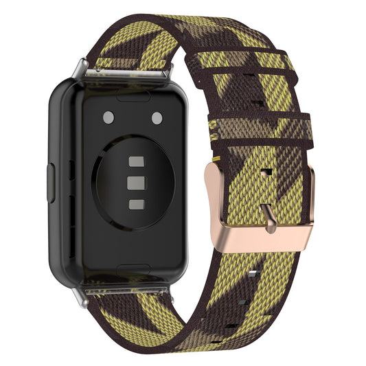 For Huawei Watch Fit 2 Watch Strap with Buckle Nylon Wrist Band Sports Watch 20mm Quick Release Watchband