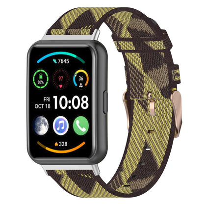 For Huawei Watch Fit 2 Watch Strap with Buckle Nylon Wrist Band Sports Watch 20mm Quick Release Watchband