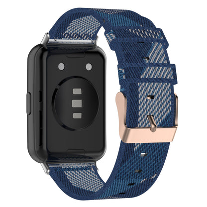 For Huawei Watch Fit 2 Watch Strap with Buckle Nylon Wrist Band Sports Watch 20mm Quick Release Watchband