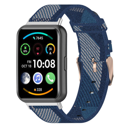 For Huawei Watch Fit 2 Watch Strap with Buckle Nylon Wrist Band Sports Watch 20mm Quick Release Watchband