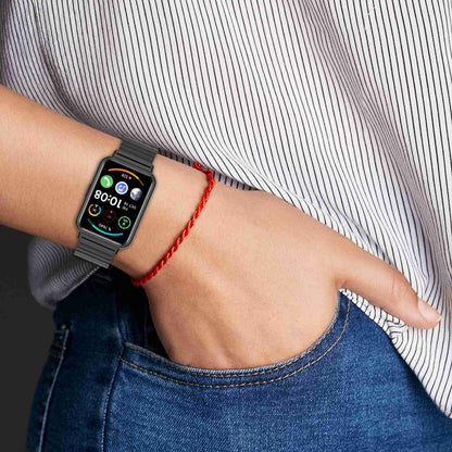 For Huawei Watch Fit 2 Smart Watch Band Buckle Design Metal Wrist Strap Replacement