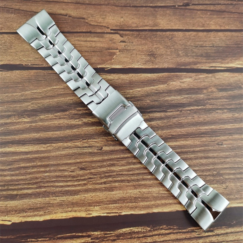 For Garmin Descent G1 / Fenix 7 / 6 Pro Metal Watch Strap 22mm Buckle Design Replacement Watch Strap