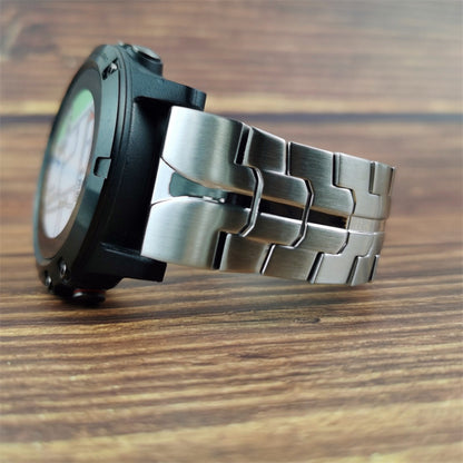 For Garmin Descent G1 / Fenix 7 / 6 Pro Metal Watch Strap 22mm Buckle Design Replacement Watch Strap