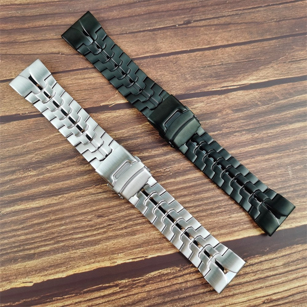 For Garmin Descent G1 / Fenix 7 / 6 Pro Metal Watch Strap 22mm Buckle Design Replacement Watch Strap