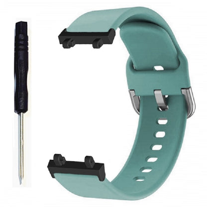 For Huami Amazfit T-Rex 2 Silicone Watch Strap Adjustable Wrist Band with Square Pin Buckle