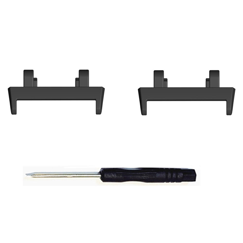 1 Pair Stainless Steel Connector for Huami Amazfit T-Rex 2, 22mm Watch Adapter Watchband Accessory