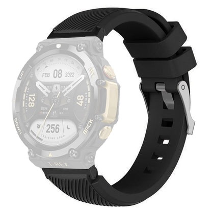For Huami Amazfit T-Rex 2 Twill Texture Watch Band Replacement Watch Strap Universal 22mm Silicone Watchband