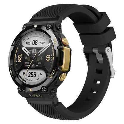 For Huami Amazfit T-Rex 2 Twill Texture Watch Band Replacement Watch Strap Universal 22mm Silicone Watchband