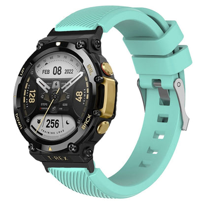 For Huami Amazfit T-Rex 2 Twill Texture Watch Band Replacement Watch Strap Universal 22mm Silicone Watchband