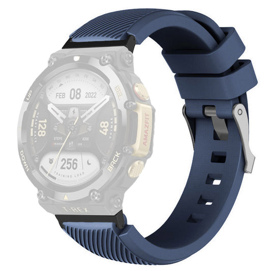 For Huami Amazfit T-Rex 2 Twill Texture Watch Band Replacement Watch Strap Universal 22mm Silicone Watchband