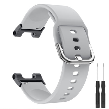 For Huami Amazfit T-Rex  /  T-Rex Pro  /  Ares, Universal 22mm Watch Band Silicone Watch Strap Replacement Watchband with Square Buckle