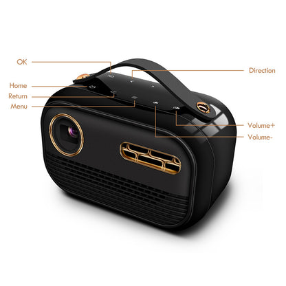 P16 2GB+16GB 4K 3D Video Projector Android 9.0 2.4G / 5G WiFi BT5.0 Airplay Miracast Home Theater DLP Projector