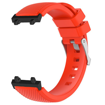 For Huami Amazfit T-Rex 2 Twill Design Adjustable Silicone Watchband Smart Watch Replacement Strap