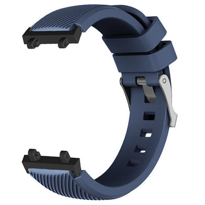 For Huami Amazfit T-Rex 2 Twill Design Adjustable Silicone Watchband Smart Watch Replacement Strap