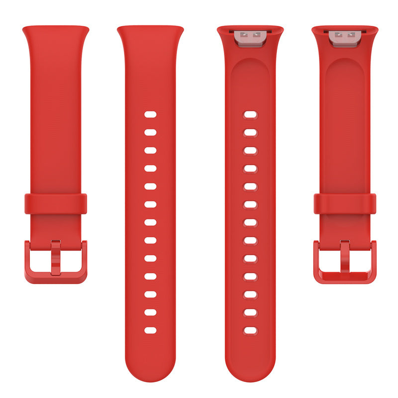 For Xiaomi Mi Band 7 Pro Solid Color TPU Watch Band Pin Buckle Adjustable Wrist Strap