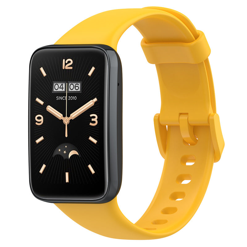 For Xiaomi Mi Band 7 Pro Solid Color TPU Watch Band Pin Buckle Adjustable Wrist Strap