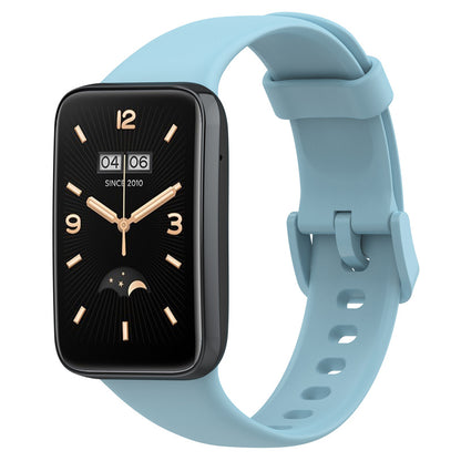 For Xiaomi Mi Band 7 Pro Solid Color TPU Watch Band Pin Buckle Adjustable Wrist Strap
