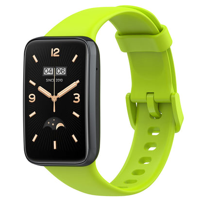 For Xiaomi Mi Band 7 Pro Solid Color TPU Watch Band Pin Buckle Adjustable Wrist Strap
