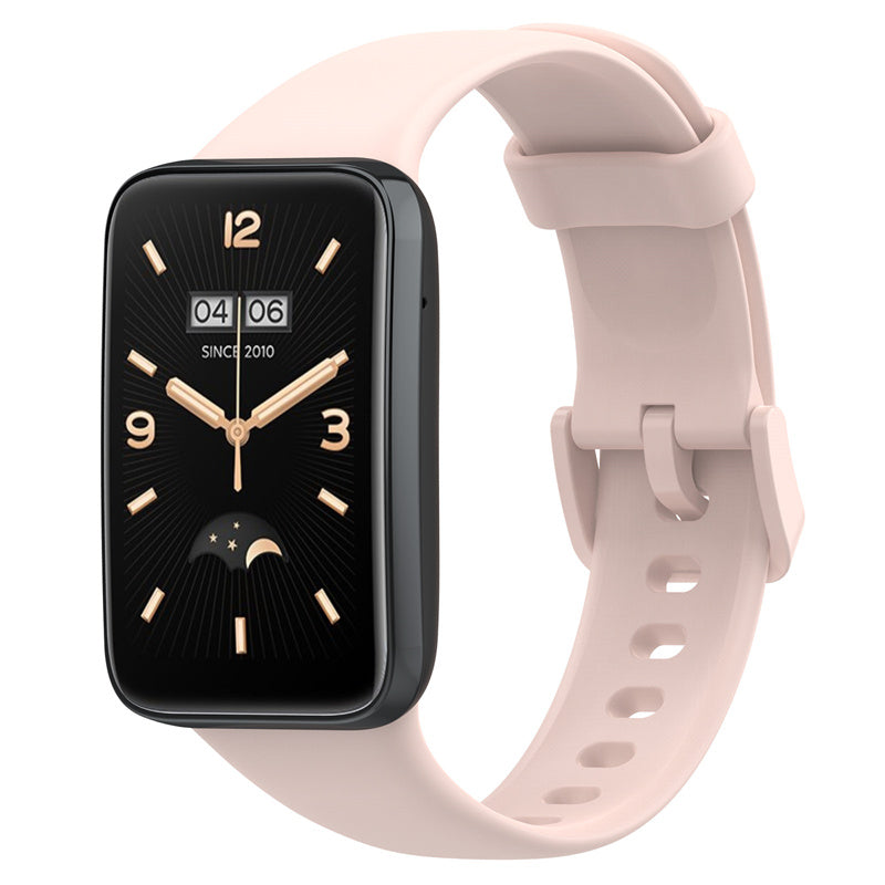 For Xiaomi Mi Band 7 Pro Solid Color TPU Watch Band Pin Buckle Adjustable Wrist Strap