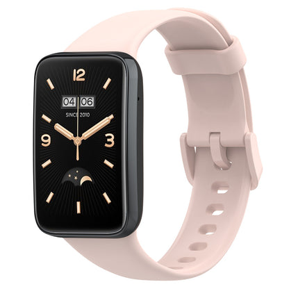 For Xiaomi Mi Band 7 Pro Solid Color TPU Watch Band Pin Buckle Adjustable Wrist Strap