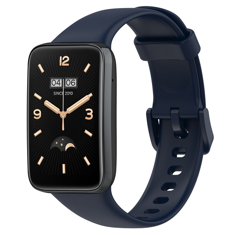 For Xiaomi Mi Band 7 Pro Solid Color TPU Watch Band Pin Buckle Adjustable Wrist Strap