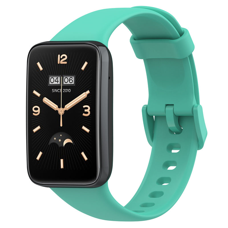 For Xiaomi Mi Band 7 Pro Solid Color TPU Watch Band Pin Buckle Adjustable Wrist Strap