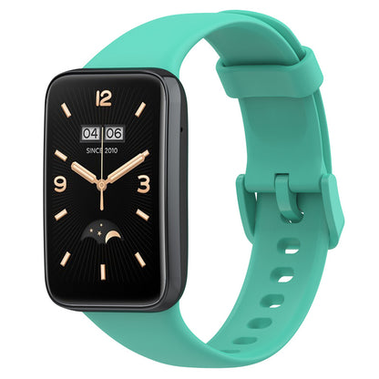 For Xiaomi Mi Band 7 Pro Solid Color TPU Watch Band Pin Buckle Adjustable Wrist Strap