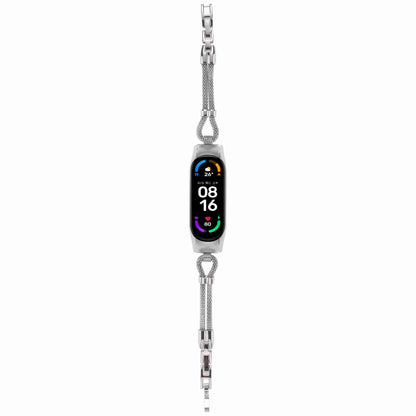 For Xiaomi Mi Band 7 Smart Watch Replacement Strap with Watch Case Delicate Copper Chain Metal Watchband