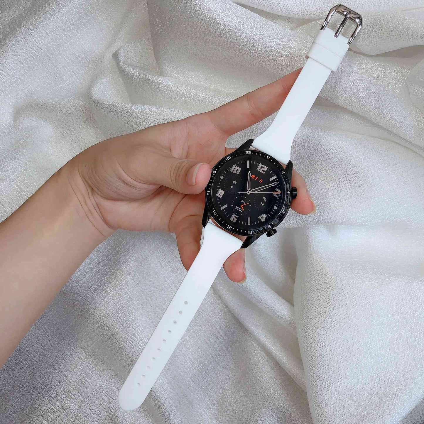 For Huawei Watch GT 3 Pro 46mm / Apex 46mm / Apex Pro Universal 22mm Replacement Strap Adjustable Silicone Wrist Band