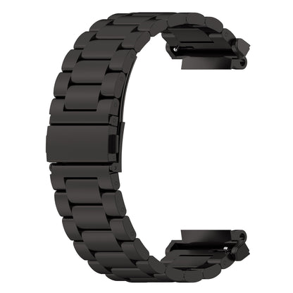 For Huami Amazfit T-Rex 2 Smart Watch Stainless Steel Watch Band Three Beads Strap Replacement with Tool
