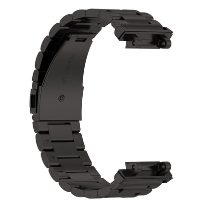 For Huami Amazfit T-Rex 2 Smart Watch Stainless Steel Watch Band Three Beads Strap Replacement with Tool