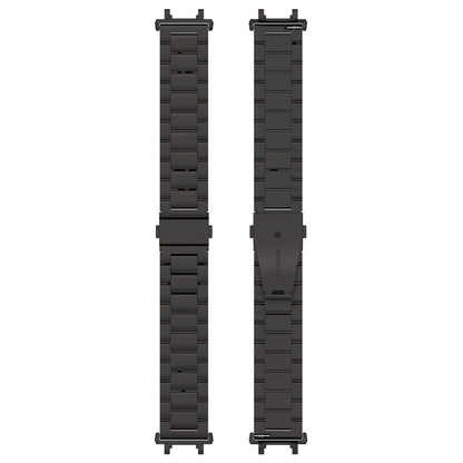 For Huami Amazfit T-Rex 2 Smart Watch Stainless Steel Watch Band Three Beads Strap Replacement with Tool