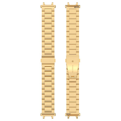 For Huami Amazfit T-Rex 2 Smart Watch Stainless Steel Watch Band Three Beads Strap Replacement with Tool